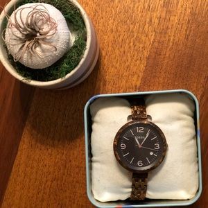 Tortoise Fossil watch